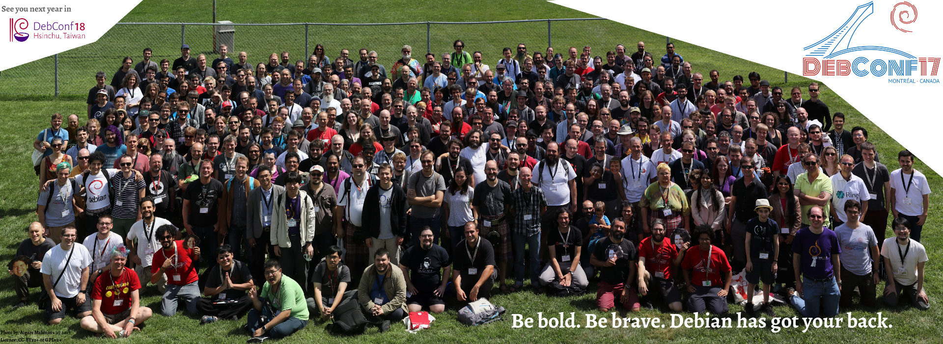 Photo de groupe de DebConf17 - cliquez pour agrandir