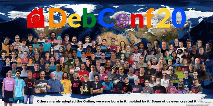 Photo de groupe de DebConf20 - cliquez pour agrandir