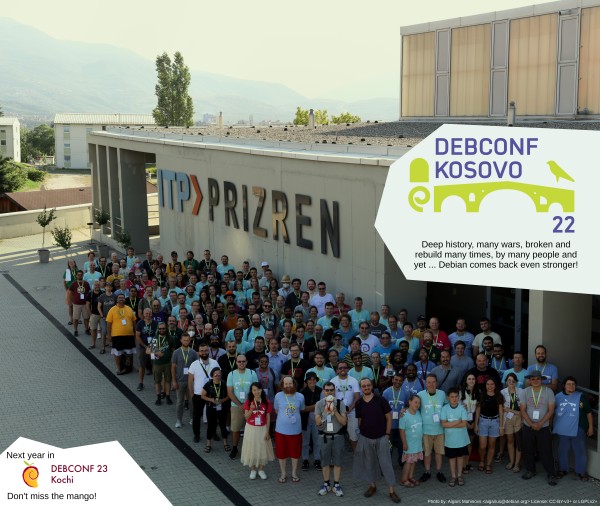 DebConf22 closes in Prizren and DebConf23 dates announced