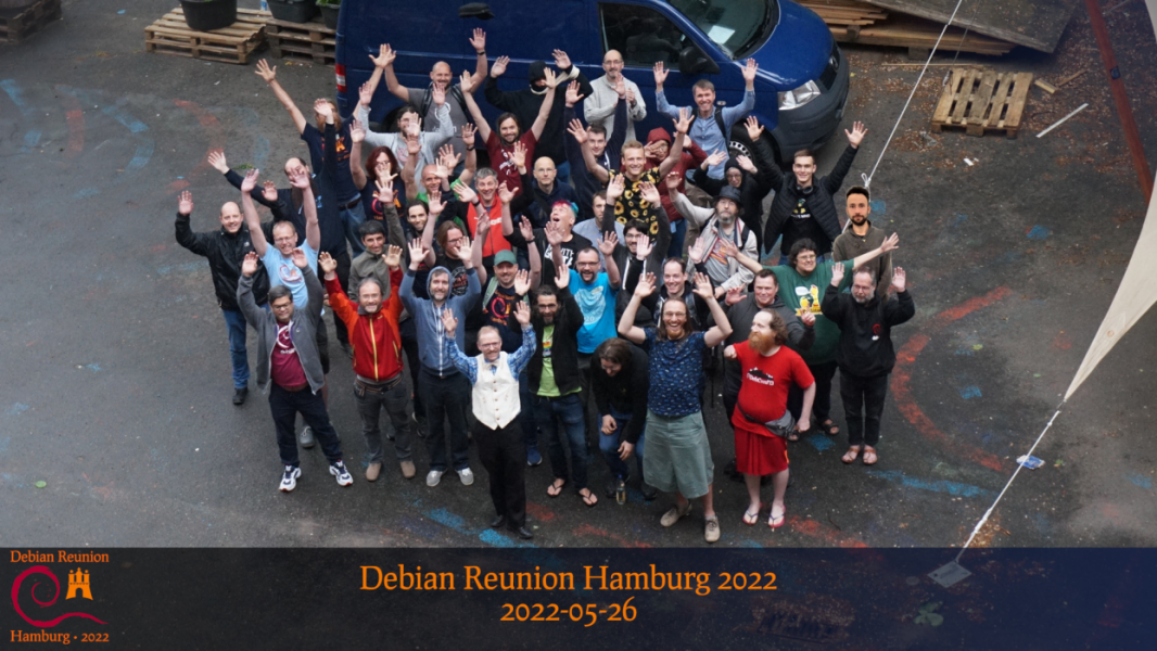 Debian Reunion Hamburg 2022 group photo